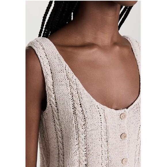 Velvet Women's Layla Tank Cotton Crocheted Cropped MSRP $139 Women's Size Small - Picture 2 of 8